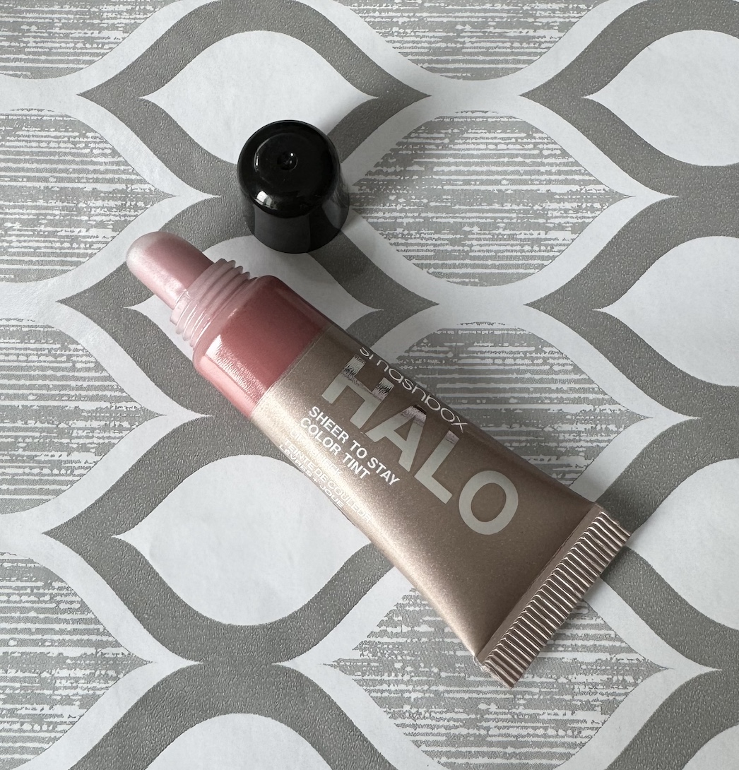 Smashbox Halo Cream Cheek (blush) and Lip Tint Sunset Swatch Medium Dark Skin