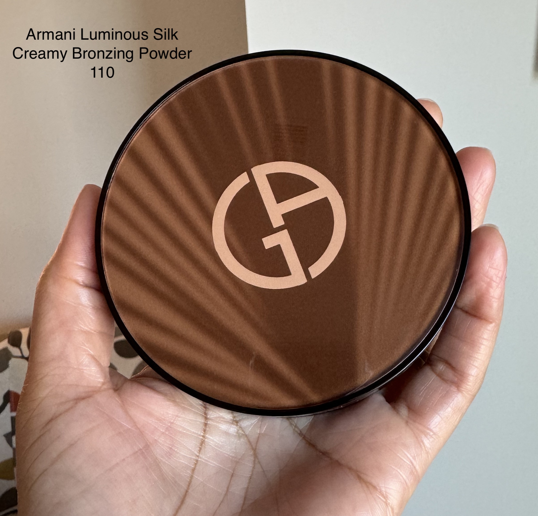 Armani Luminous Silk Creamy Bronzer Powder 110 Swatch